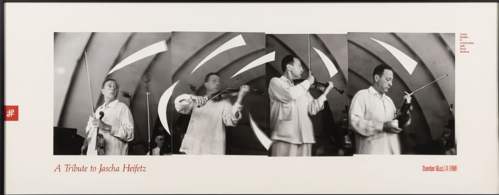 A Tribute to Jascha Heifetz, photomontage by James Arkatov and David Hockney
